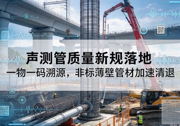 婺城声测管质量新规落地，一物一码溯源，非标薄壁管材加速清退